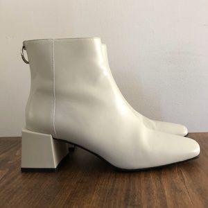 Via Spiga Lara Retro Mod Square Toe Ankle Boot